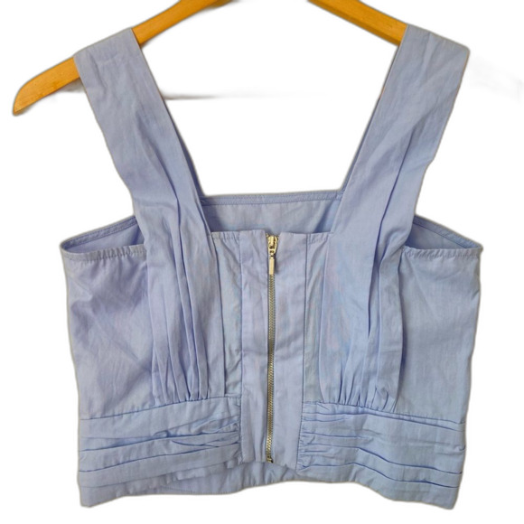 Zara Baby Blue Crop Top - Picture 2 of 4